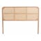 Bali & Pari Lainer Modern Bohemian Natural Brown Finished Bayur Wood and Rattan Queen Size Headboard 236-13314-ZORO - alternate 3